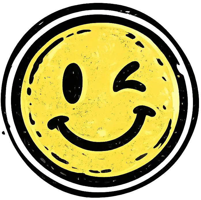 Smiley sticker